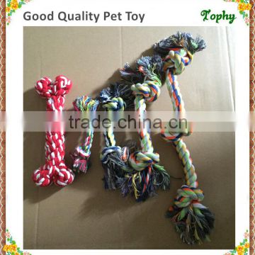 Simple Cotton Knotted Rope Safety Bone Shape Dog Toy