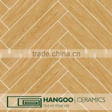 Customized Wood Look Glazed Vitrified Balcony Wall Tile