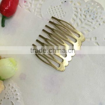 Silver ,gold ,black Metal Hair Combs with Teeth for hair accessories 4 Size