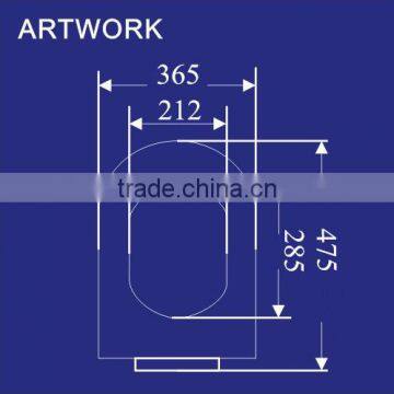Soft Close Durable Hygienic UF Urea Toilet Seat for Shower Room-129 photo-6