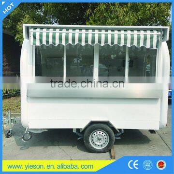 Small or big wheels fast food carts kiosk/food selling car/food street kiosk for salefood truck