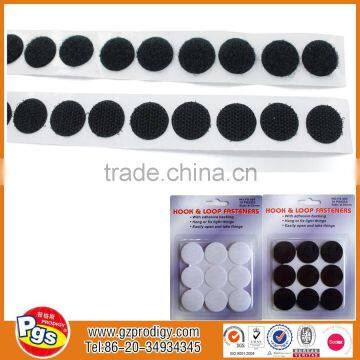 Customer Die cut back self adhesive hook and loop dots