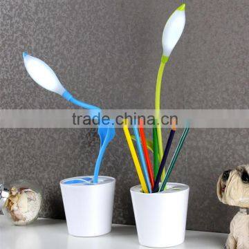 Modern Sapling Pen - holder Desk Light Lithium Battery Led Table Lamps with Touch Dimmer