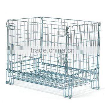 galvanized wholesale folding metal turnover basket