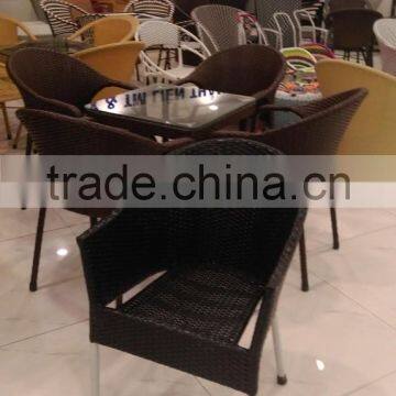 Supplying bulk plastic rattan chair/Outdoor plastic rattan chair/Modern design chair