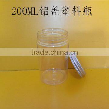 Cosmetic Cream Hair Gel Food Container Transparent Plastic Jar 200ml With Aluminum Cap photo-4