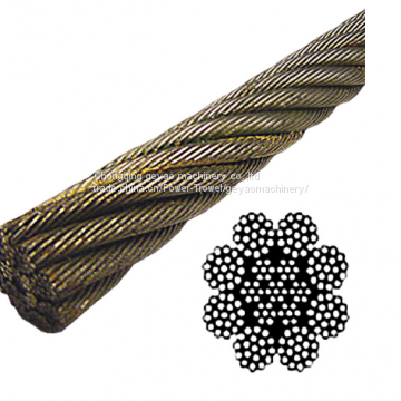 Bright Wire Rope EIPS IWRC 8x19(Rotation/spin Resistant)