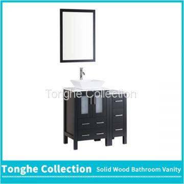 Tonghe Collection Espresso Bathroom Furniture Vanity Combo