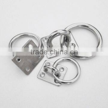 Stainless Steel Square Eye Plate with Ring