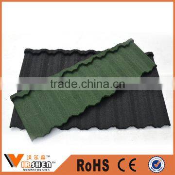 Hot Fashion Building Construction Colorful Classic Material kerala color stone coated metal roof tile