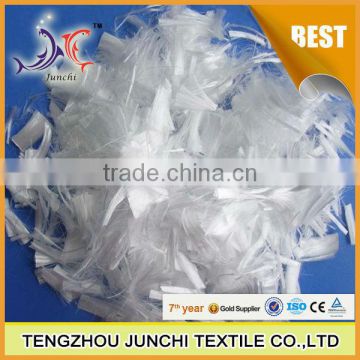 100% Polypropylene 3mm-20mm pp concrete fiber made in China