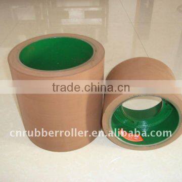 Amber White Cream SBR NBR Rubber Roller On Cast Iron Drm