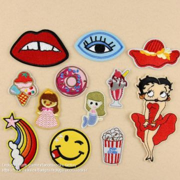 Hot selling charming embroidery diamond patch