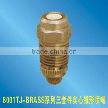 8001TJ three piece ceramic inserted brass water misting nozzle