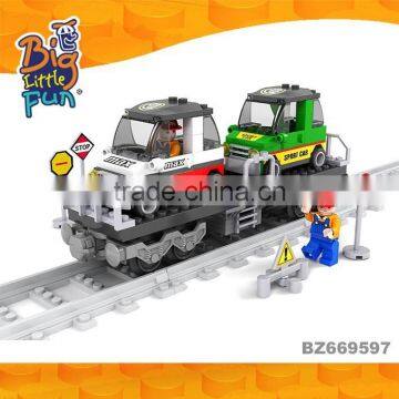 New products on China market train toys building blocks toys for kid