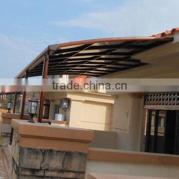 High grade aluminium patio rain awning, rain shade, balcony canopy