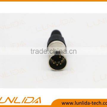 5 Golden Pins Male XLR Connector for Enail-Nickel photo-2