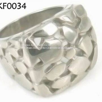 Customized Titanium Steel Jewelry Ring / 316l Stainless Steel Rings Men photo-4