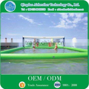 Durable PVC Tarpaulin Inflatable Floating Water Volleyball Court for Sale