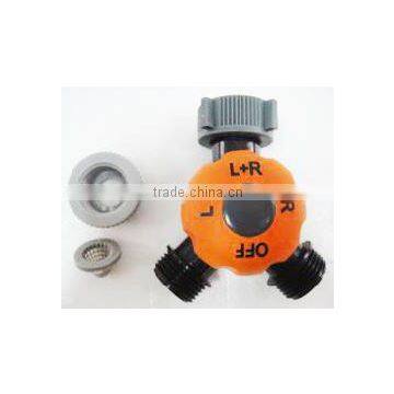 2-Way Garden Hose Splitter With Dial Switch photo-4