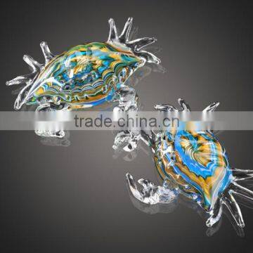 Hand Made Small Home Decorative Blue Crabs Sculpture photo-4