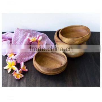 Handmade Wooden Flat Bowl photo-2