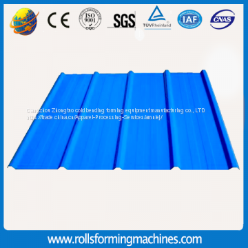 Galvanized Aluminium Metal Roof Wall Panel Sheet Single Layer Trapezoidal Tile Roll Forming Machine photo-3