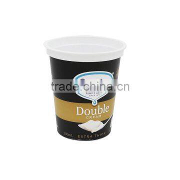 200ml IML Logo High-defintion Printing Plastic Frozen Yogurt Tubs, Thin Wall Leak Proof Container for Yogurt/Cream/Milk Shake photo-3
