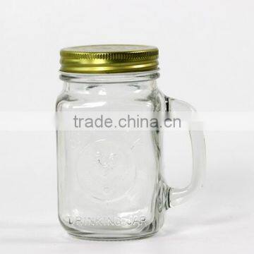Colorful Glass Mason Jar With Emboss Logo and Lid photo-5