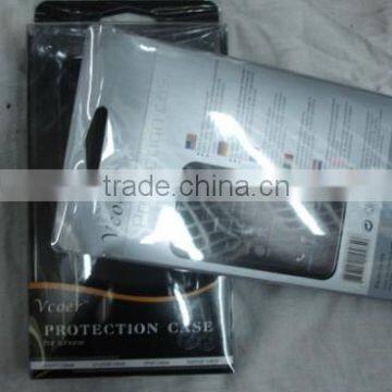 Customized Black Paper Cell Phone Packaging Box Wholesale, Pvc Packaging Box photo-2