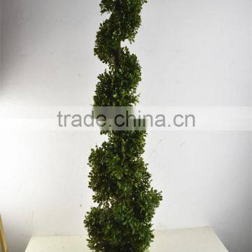 SJ1300120 Customization Plastic Boxwood Spiral Tree/decorative Topiary Tree photo-3