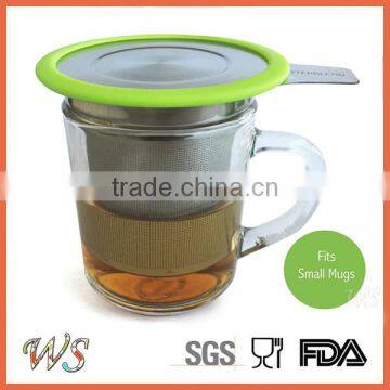 WS-TS18 Stainless Steel Mug Tea Filter Tea Infuser Bottle With Silicone Rimmed Lid photo-4