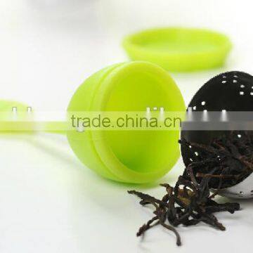 2014 Popular European Style Leaf Shape Tea Bag Stainless Steel Silicone Tea Infuser photo-6