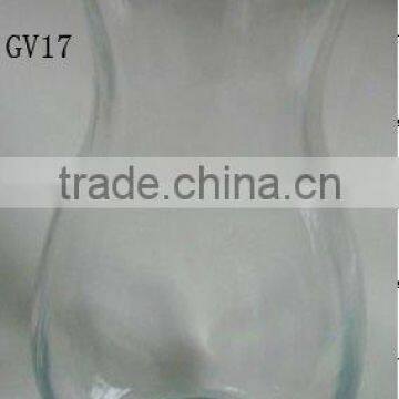 clear glass flower vase for decoration GV17