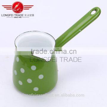 New Color White Point Decal Enamel Cookware Coffee Cup/milk Pot photo-4