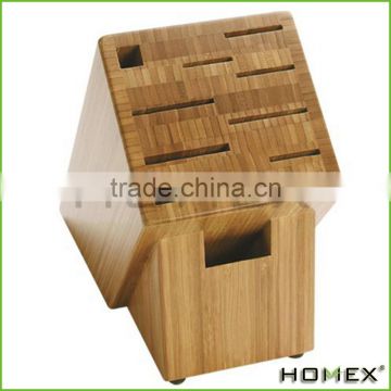 Luxury Knife Block, Bamboo Wood Homex-BSCI