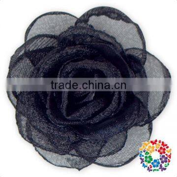 Light Yellow Many Layers Flower Party Decoration Handmade Chiffon Flowers Wholesale photo-5