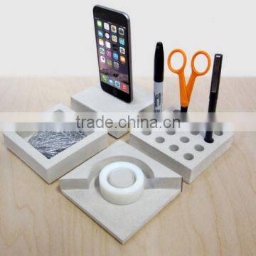 Contemporary Desk Accessories Concrete Desk Sets Tape Dispense photo-2