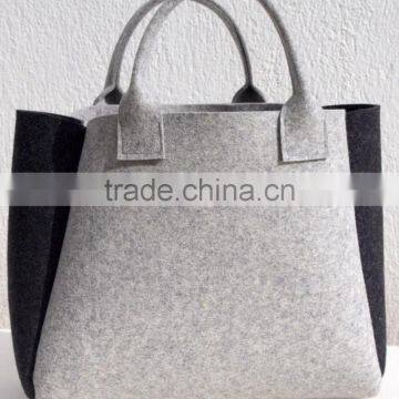 Wholesale Cheaper OEM Acceptable Eco Handmade Non Woven Handbags Felt Tote Bags for Shopping China Suppliers photo-2