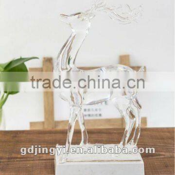 Plastic Clear Acrylic LED Light Christmas Reindeer Metal Stocking Holders photo-4