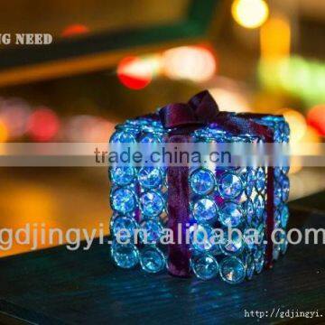 wholesale led Christmas decoration iron acrylic square gift box