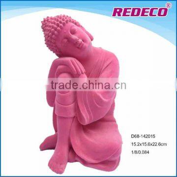 Resin flocked wholesale buddha statues