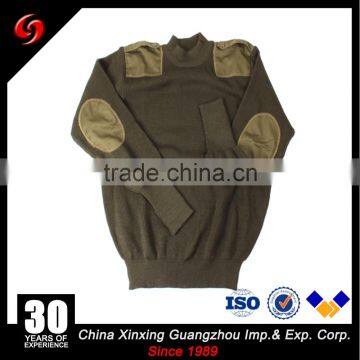 Mens Army Pullover Military Sweater With Round Neck photo-2