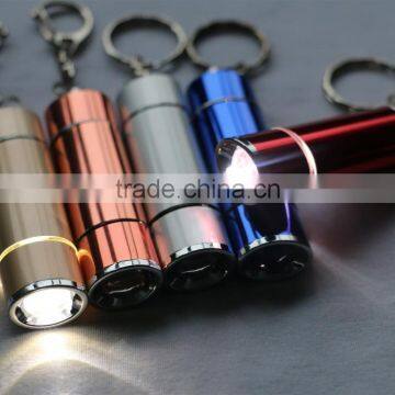 Super Mini Portable LED Flashlight Lamp Light Torch with Keychain / Keyring