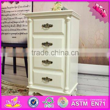 2016 Wholesale High Quality White Solid Wood Bedside Drawers W08H067 photo-6
