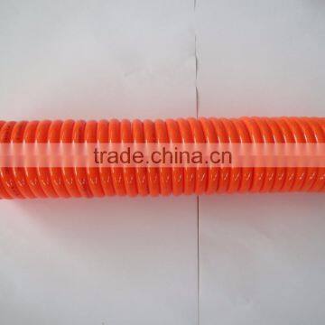 with 10 years experience flexible high quality 1/4' inches orange PU sprial air hose with quick coupler