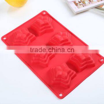 New Design Five-pointed Star Silicone Bakeware Mold,pastry Tools,cupcake Cake Pan Mold photo-4