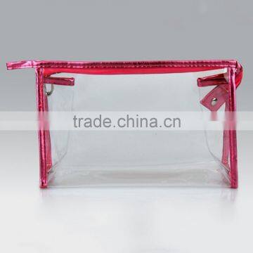 Eco-friendly Large Compartment Clear PVC Women Handbags Recyled Wash Organizer Bags Waterproof Makeup Pouch photo-5