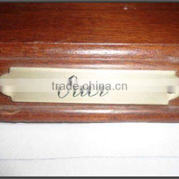 Small Metal Nameplate with Marking