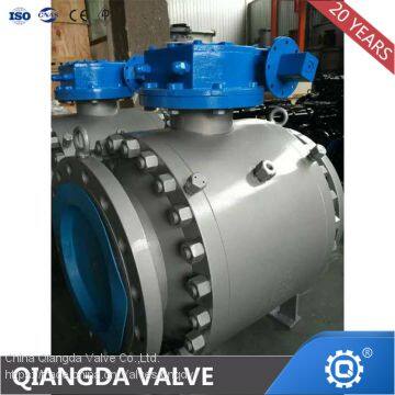 DIN/API Flange Forged Steel Trunnion Ball Valve photo-2